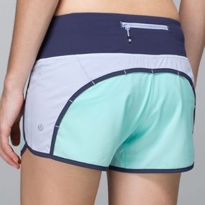 Lululemon Run Times Short Aquamarine Cool Breeze Cadet Blue Size 6